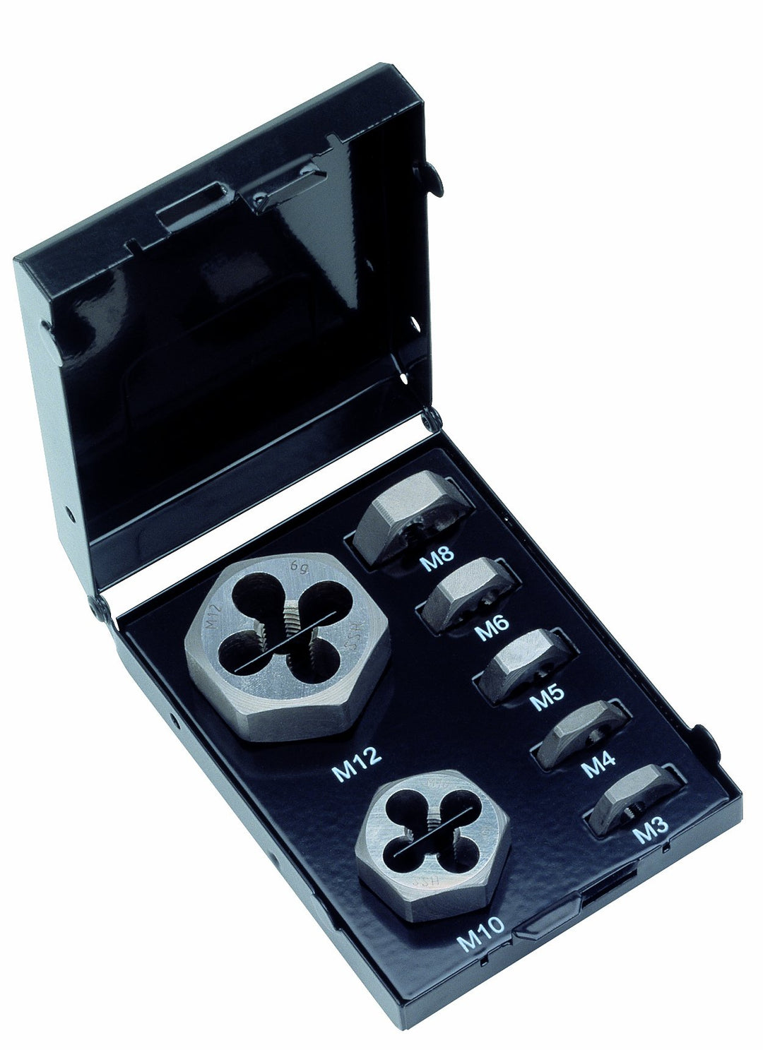Volkel 49520 Sechskantmuttern-Set, 3–12 mm, HSS