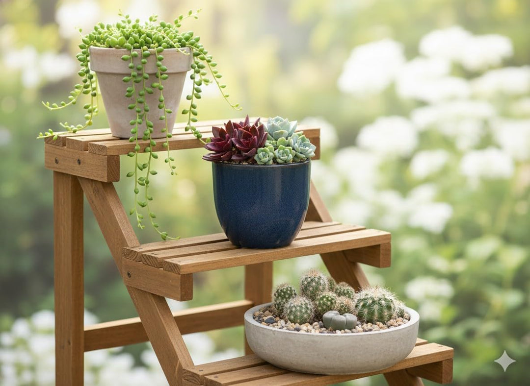 Teramico Pflanzgefäss Übertopf Blumentopf aus Steinzeug Blau Weiss Anthrazit Schwarz 23cm - 37cm FRO