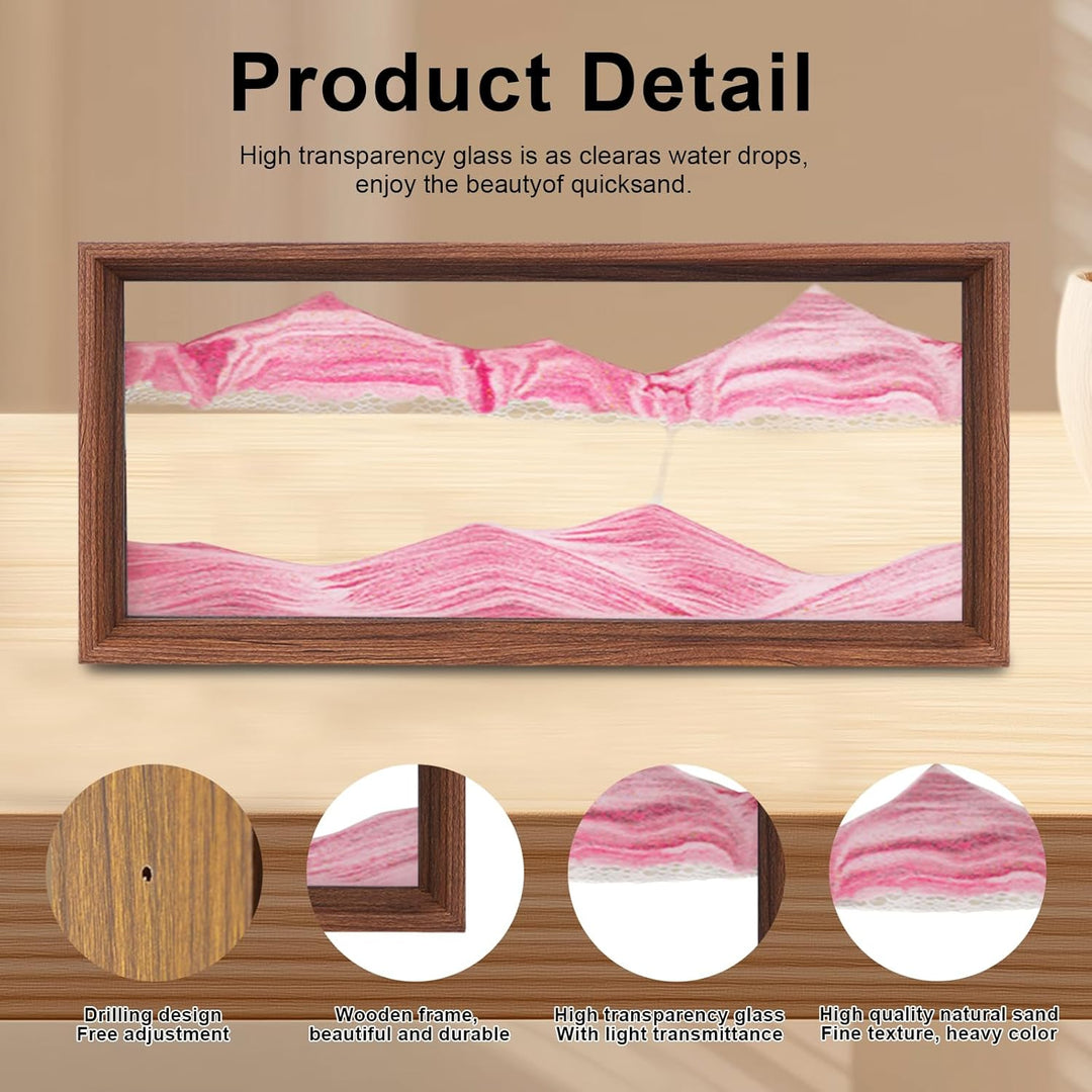 AzureLeap Sandbilder zum Drehen 3D Sandscape die Sandkunst in Tiefsee Fliessende Sandmalerei Sandbil
