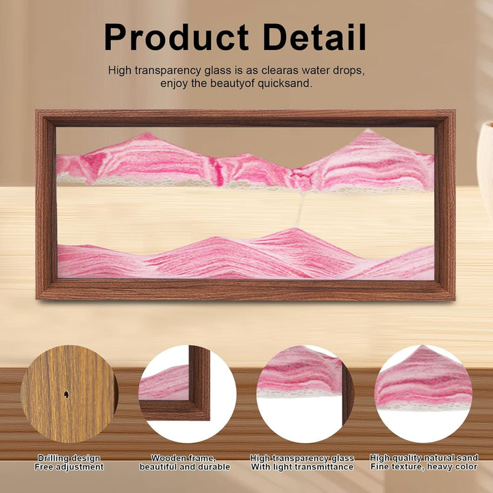 AzureLeap Sandbilder zum Drehen 3D Sandscape die Sandkunst in Tiefsee Fliessende Sandmalerei Sandbil