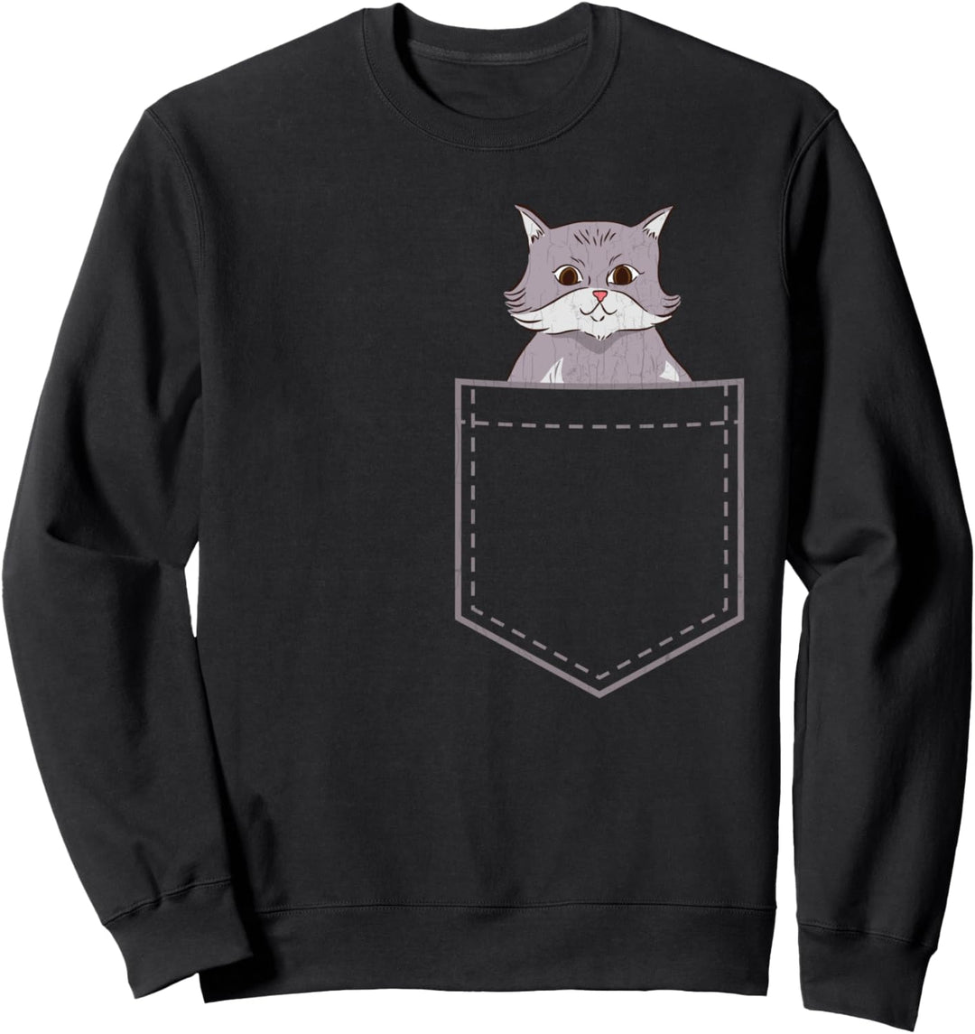 Tasche Katze Lustige Besitzer Grafik Sweatshirt