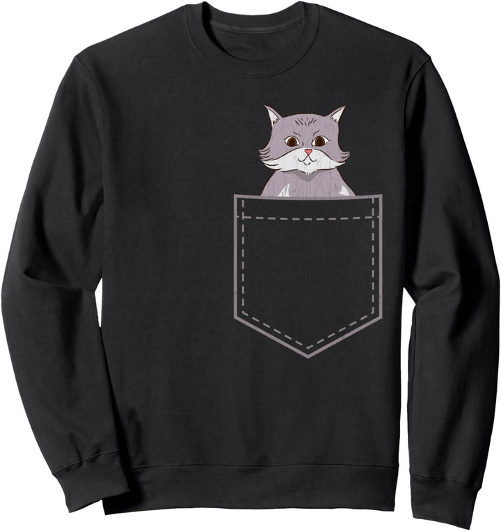 Tasche Katze Lustige Besitzer Grafik Sweatshirt