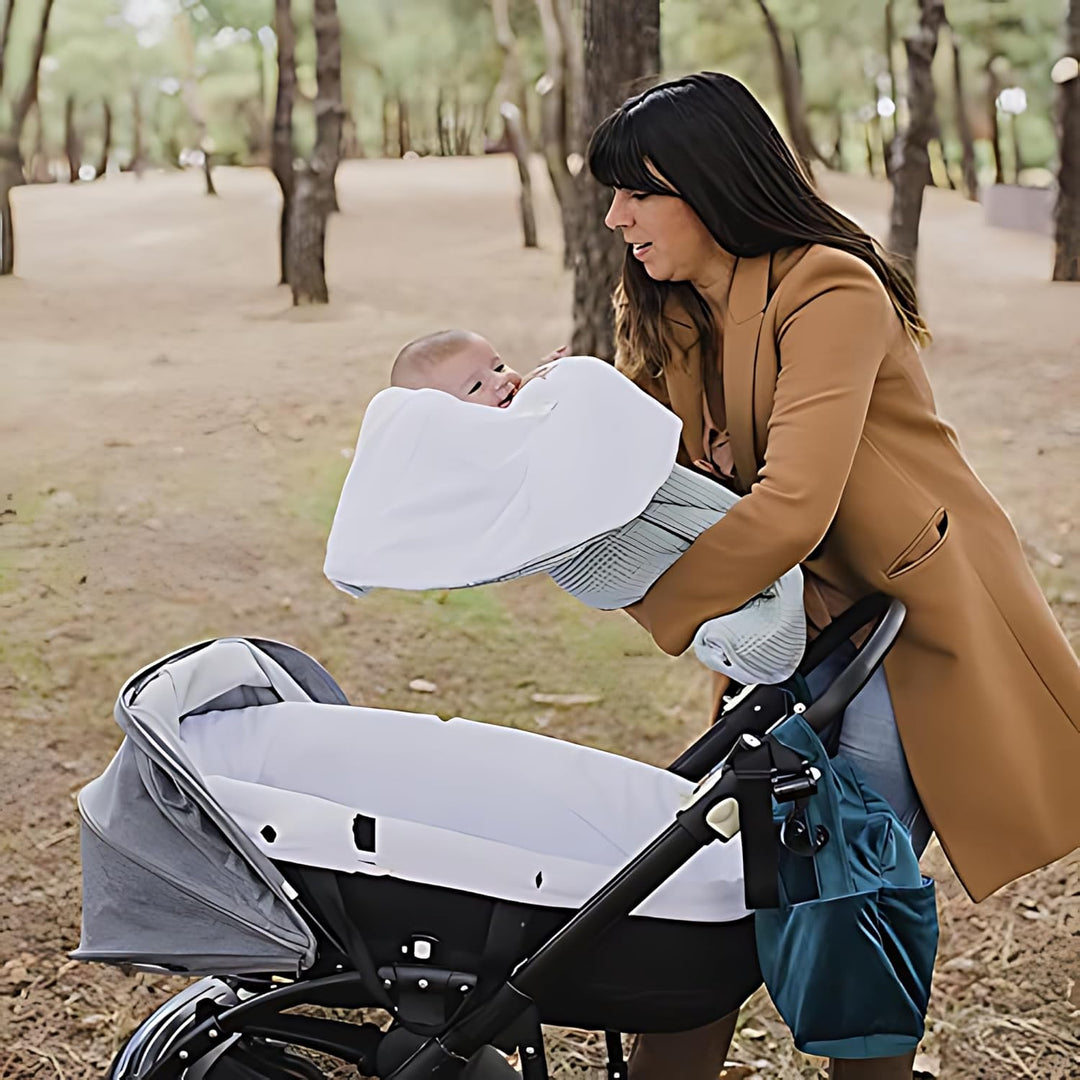 MIMUSELINA Kinderwagensack Winter - Kinderwagen Decke Winter für Neugeborene - Kinderwagendecke Baby