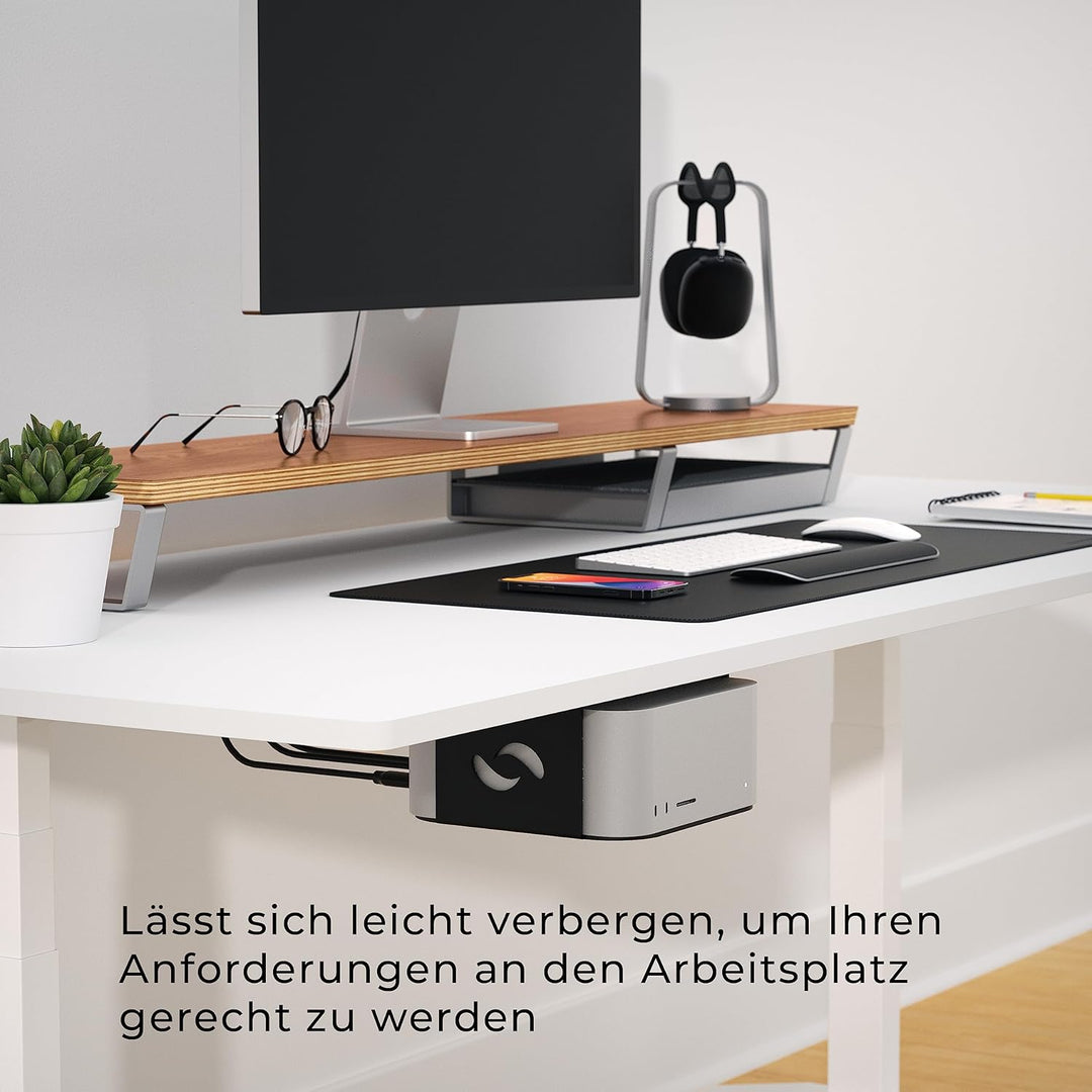 HumanCentric Untertischhalterung kompatibel mit Mac Studio Mount sichern oder verstecken Sie Ihr Mac