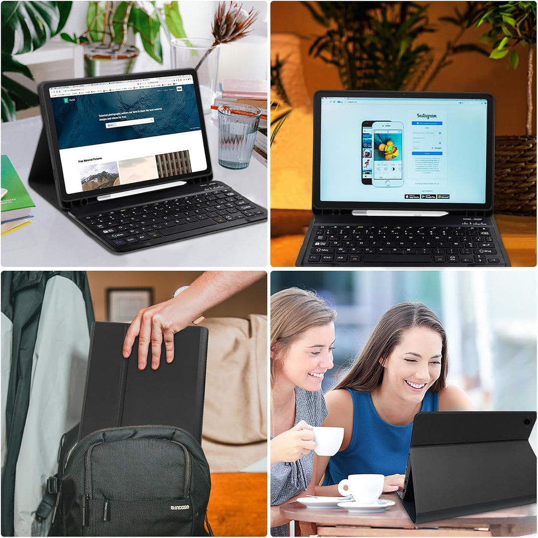Tastatur Hülle für Samsung Galaxy Tab А9 Plus 2023 11 Zoll,Französisches Layout