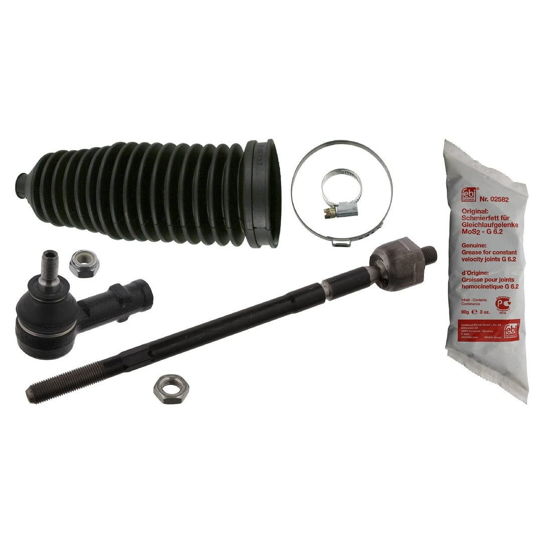 febi bilstein 38980 Spurstange mit Endstück, Manschette und Anbaumaterial , 1 Stück