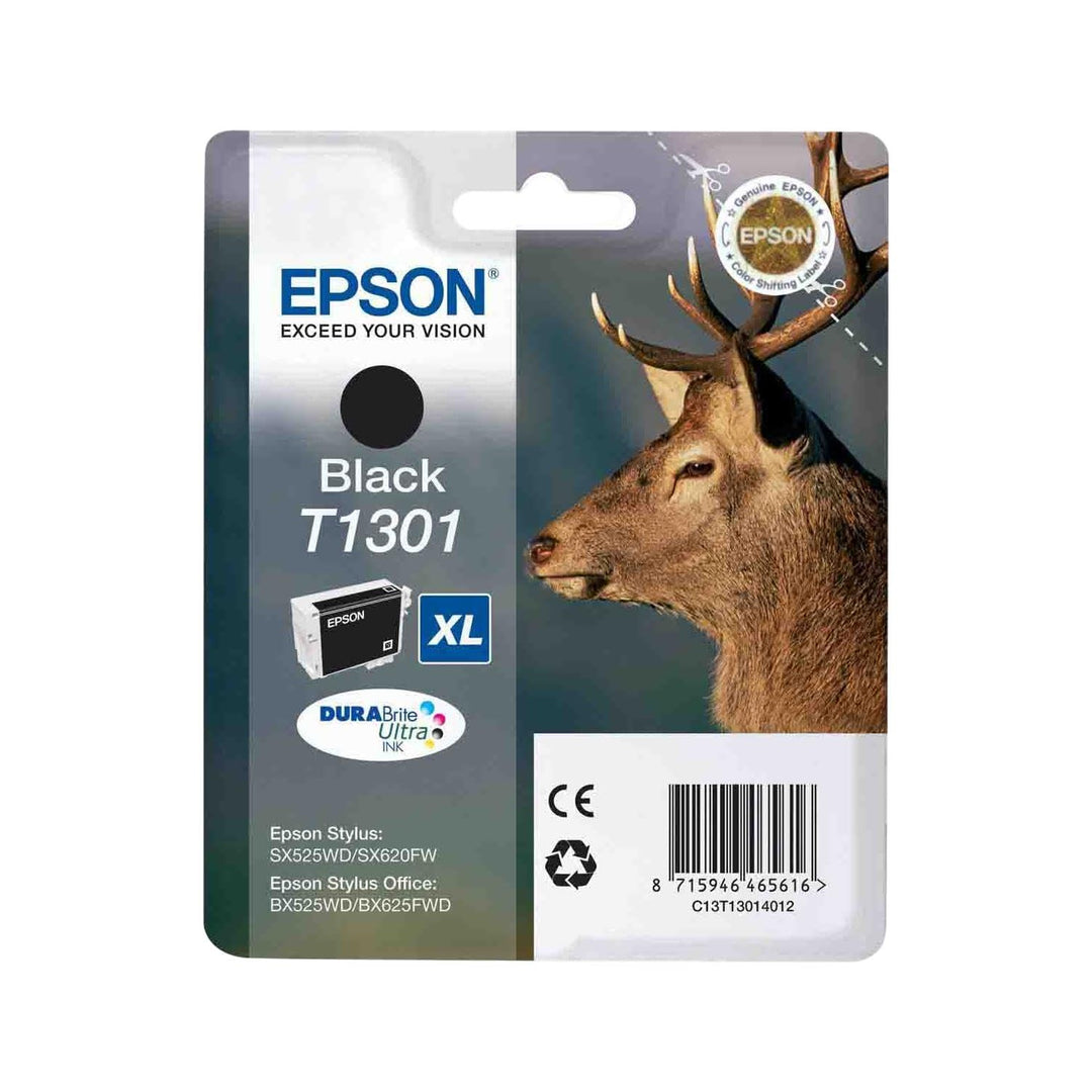 Epson C13T13014012 - T1301 Black XL Ink T130 Black XL