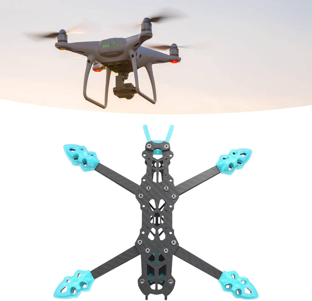 KENANLAN Quadcopter Rahmen Kit, FPV Racing Drohne Rahmen Professioneller 225mm Radstand Carbon Fiber