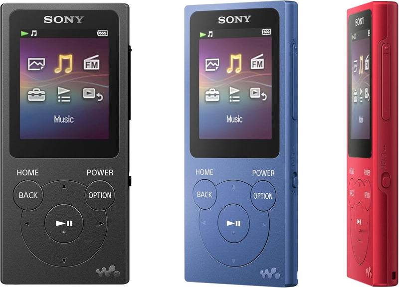 Sony NW-E394 Walkman 8GB (Speicherung von Fotos, UKW-Radio-Funktion) blau & Sony MDR-ZX310L Lifestyl