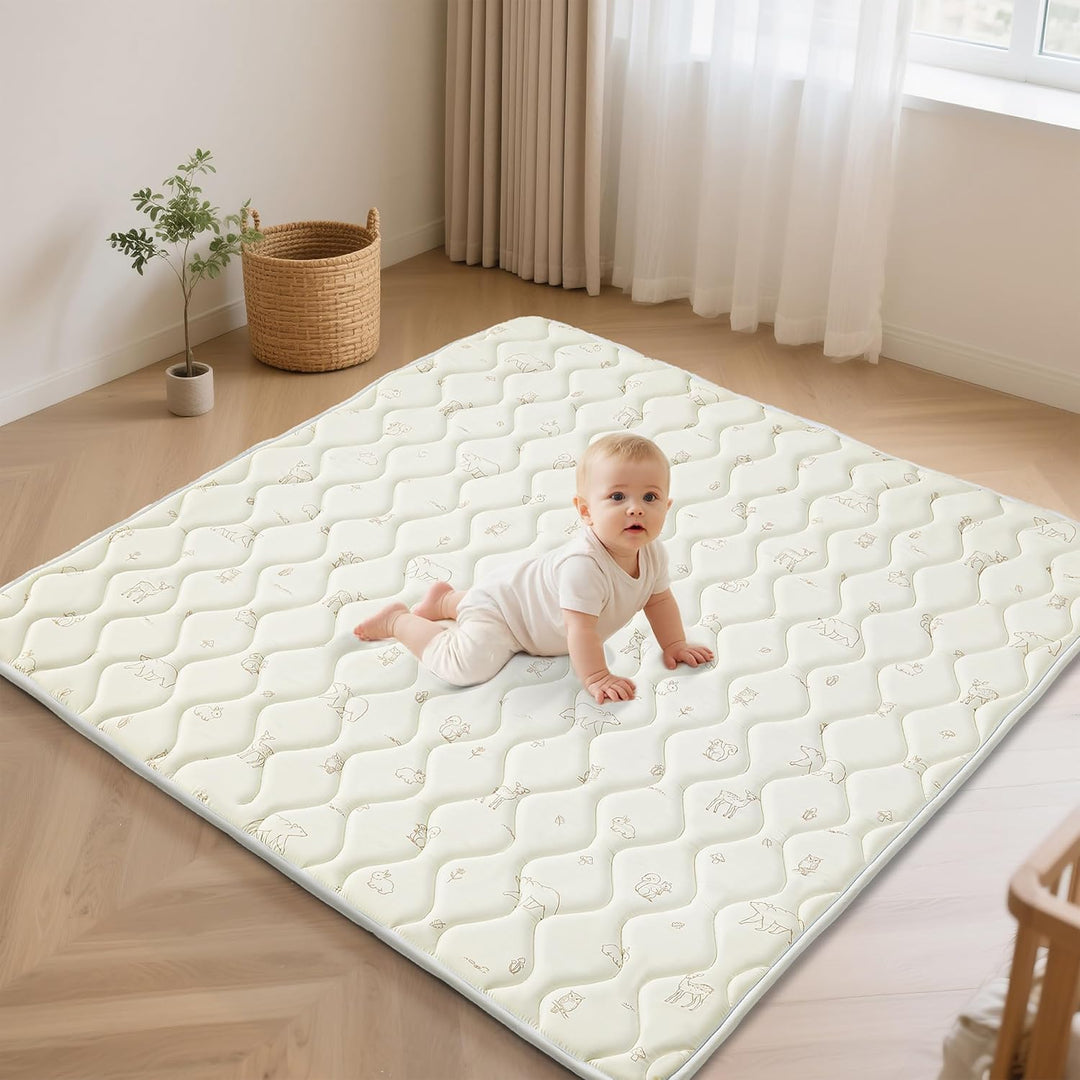 Fortella Krabbelmatte Baby Faltbar 120x120cm, Verdickte Rutschfeste Krabbeldecke für baby Schaumstof