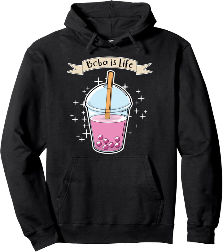 Boba Boba Bubble Tea Anime Tee Pullover Hoodie