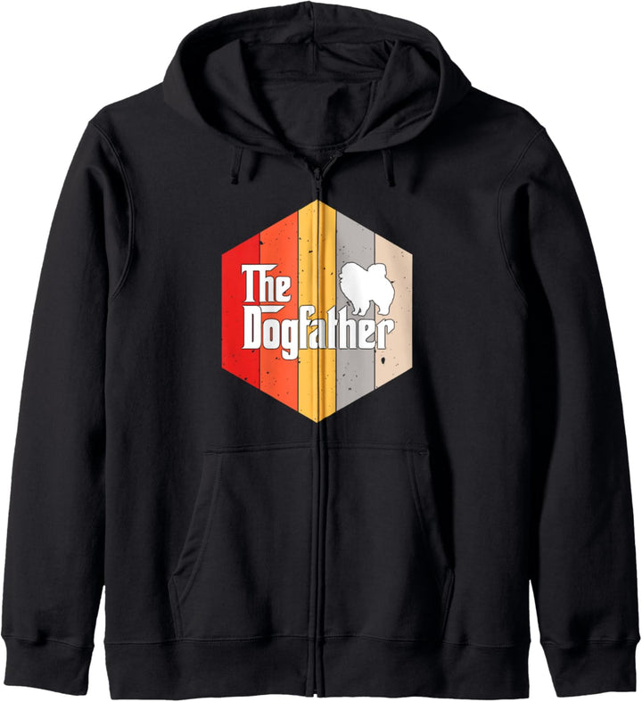 Pomeranian Retro Vintage Dog Father gift Kapuzenjacke