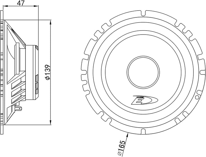 Lautsprecher-Set Alpine für Mercedes B-Klasse W245 vorne und hinten 2004-2012