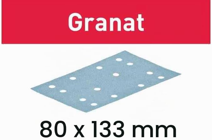 Festool Schleifstreifen STF 80 x 133 mm P120 100 Stück Granat, 497120 Blue Schleifscheiben, Blue Sch