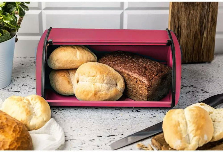 KING HOFF Brotkasten Brotbox Brotbehälter Brotdose (Rot, Kleine 36cm x 24cm x 15cm.) Rot 36cm x 24cm