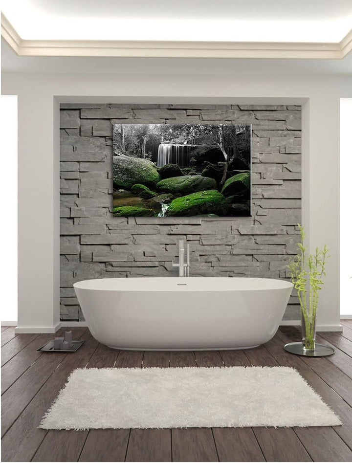 Pixxprint Regenwald in Thailand als Leinwandbild/Grösse: 100x70 / Wandbild/Kunstdruck/fertig bespann