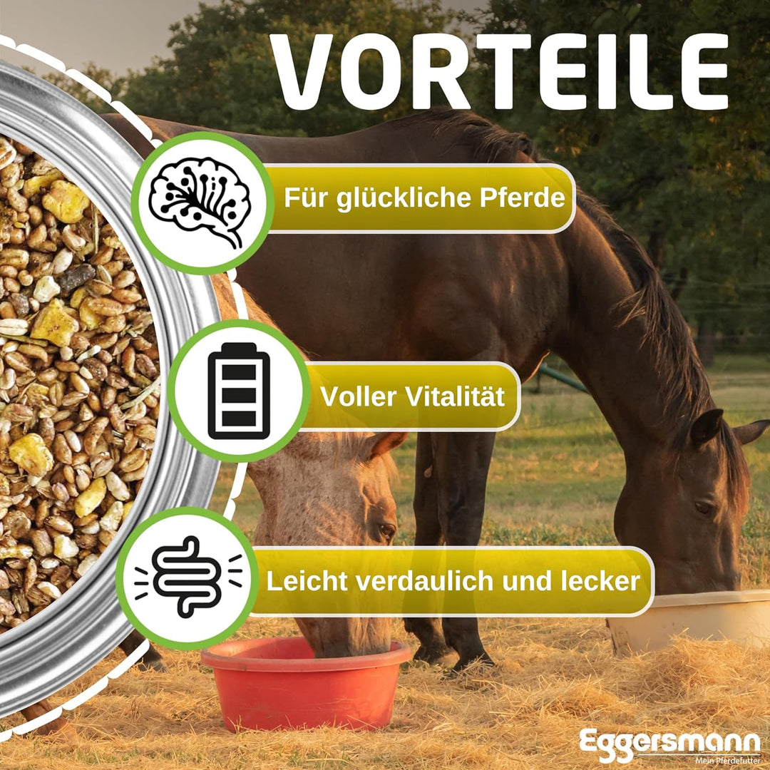 Eggersmann EMH Golden Power Müsli 15 kg – Energiereiches Pferdemüsli für Sportpferde – Haferfreies P