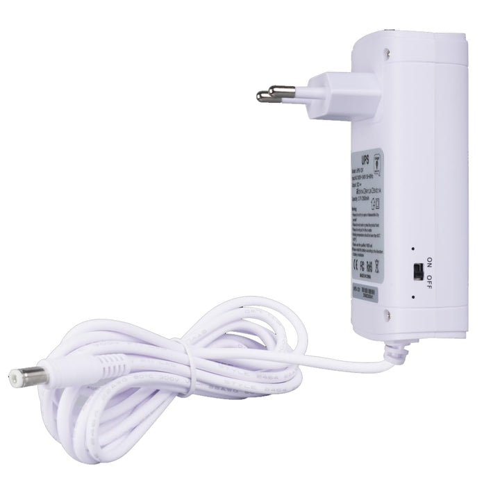 Mini-UPS 12V mit 2500 mAh internem Akku und 5,5/2,5 mm Hohlstecker | Unterbrechungsfreie Stromversor