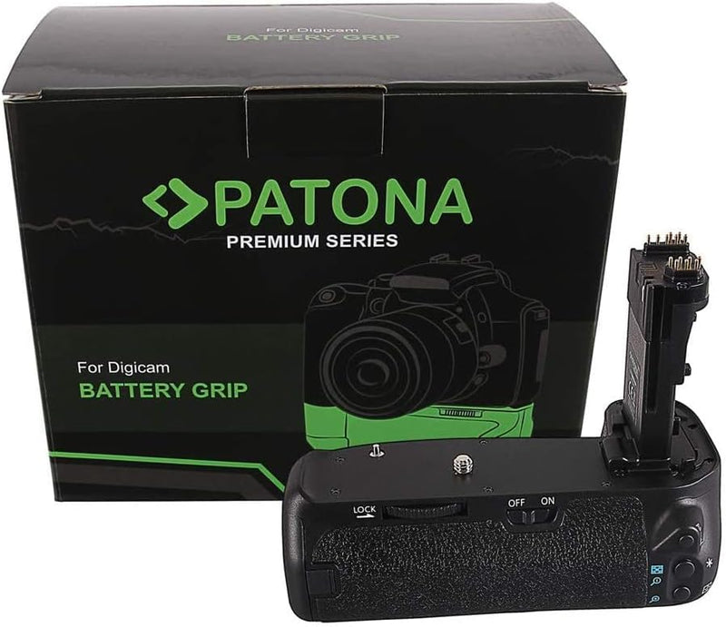 PATONA 1498 - Ersatz für Batteriegriff Canon BG-E14 mit IR-Fernbedienung zu EOS 70D 80D (Batteriefac
