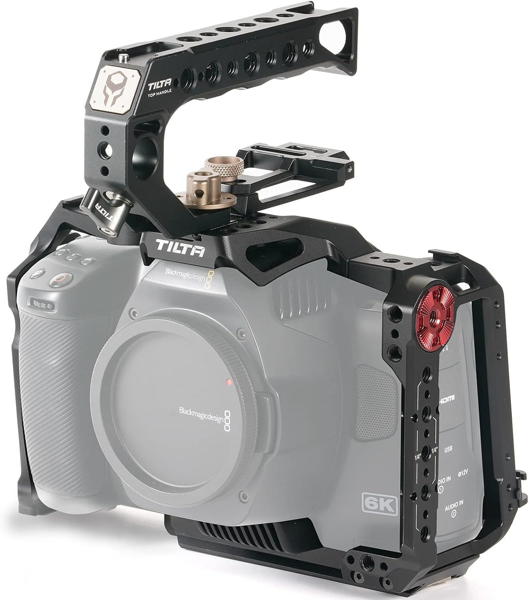 Tilta Basic Kit kompatibel mit BMPCC 6K Pro Full Camera Cage Abnehmbares Design Leicht Kompakt Langl