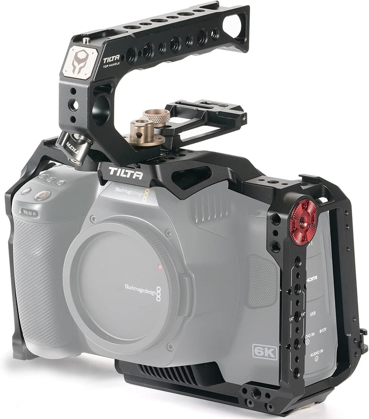 Tilta Basic Kit kompatibel mit BMPCC 6K Pro Full Camera Cage Abnehmbares Design Leicht Kompakt Langl
