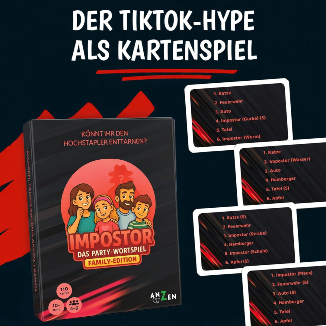 IMPOSTOR - FAMILY-Edition | Wer ist der Hochstapler? | Imposter Wortspiel als Familienspiel | Osterg