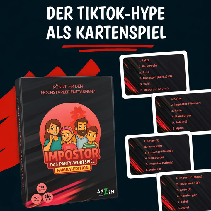 IMPOSTOR - FAMILY-Edition | Wer ist der Hochstapler? | Imposter Wortspiel als Familienspiel | Osterg
