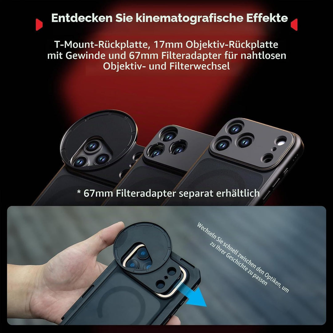 SMALLRIG Mobile Dual Handheld Kit für iPhone 17 Pro, Handyhalterung mit kabellosem Schnellverschluss