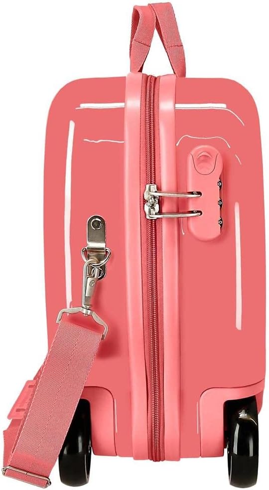Roll Road Coffee Shop Rosa Kinderkoffer 50 x 39 x 20 cm starres ABS-Seitenkombinationsschloss 34 l 1