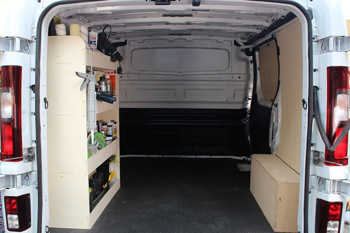 Vanify - Kompatibel mit Renault TRAFIC L2 2015+ Fahrzeugeinrichtung Fahrzeugregale, Fahrerseite hint