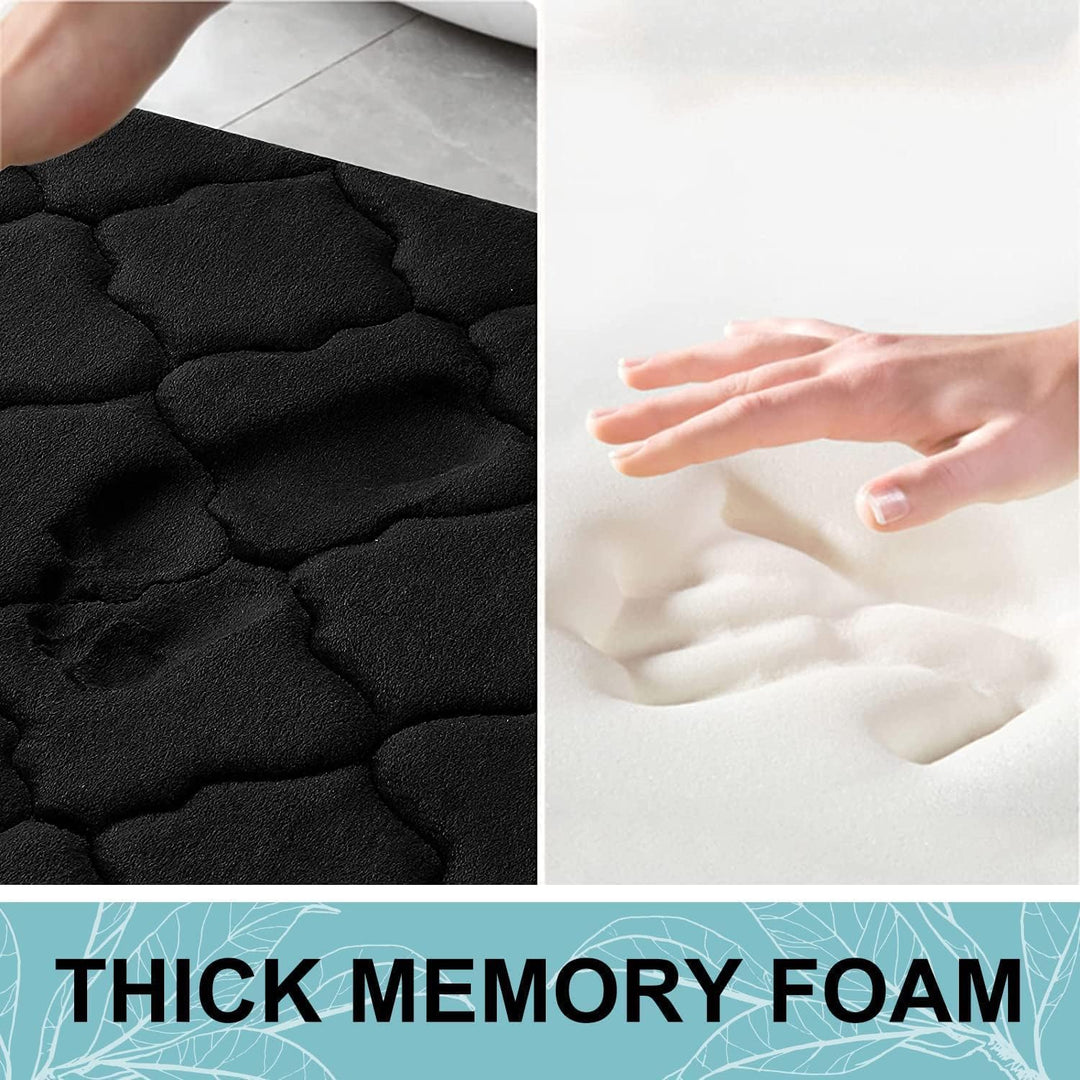 Homaxy Memory Foam Badezimmerteppich rutschfest Badematte Weich Badteppich Saugfähige Badvorleger Wa