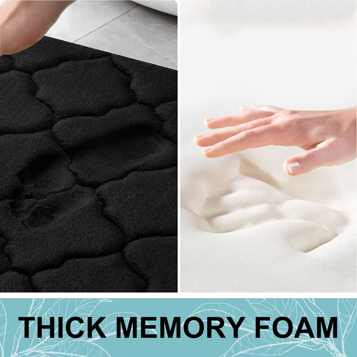 Homaxy Memory Foam Badezimmerteppich rutschfest Badematte Weich Badteppich Saugfähige Badvorleger Wa