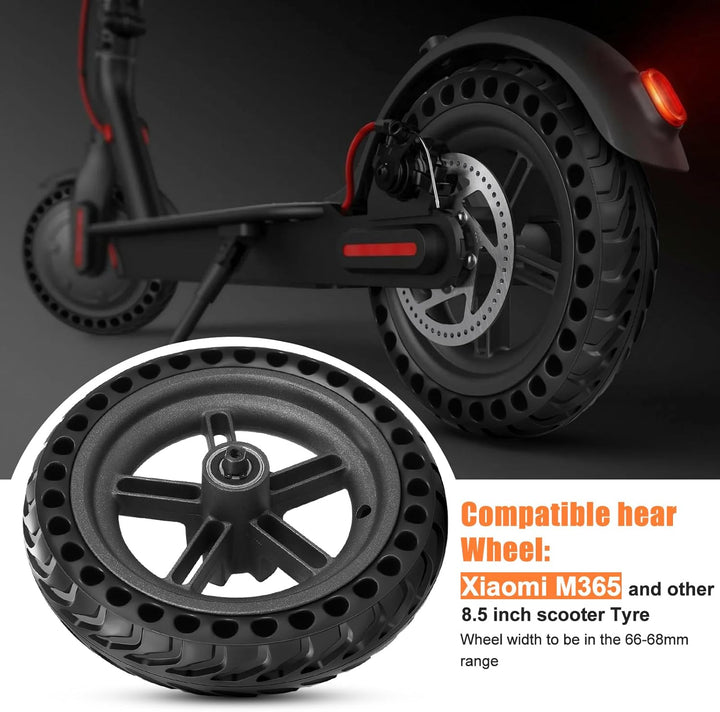 8,5 Zoll E Scooter Solid Reifen, 8,5 Zoll Vollgummireifen mit Radnabe Scooter Ersatzräder, für Xiaom