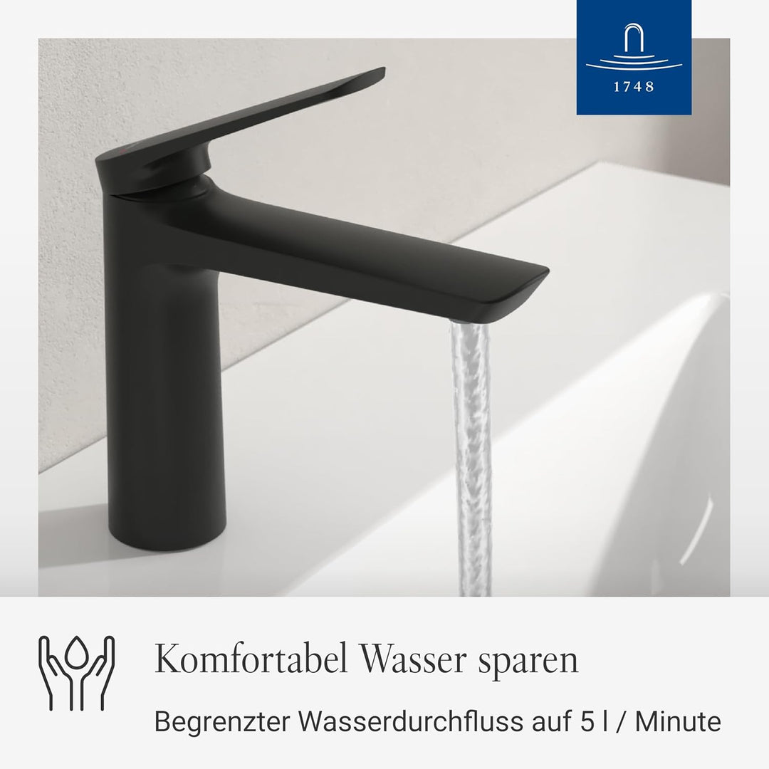 Villeroy &amp; Boch Oasis Waschtischarmatur - Waschbeckenarmatur wassersparend mit Keramikkartusche - Wa