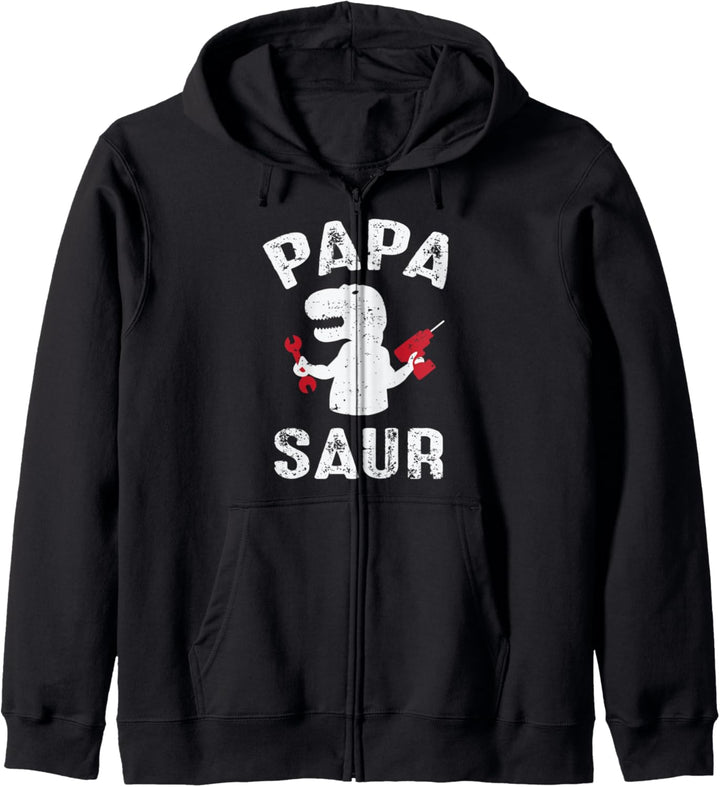 papa Saurus Funny T-Rex Kapuzenjacke