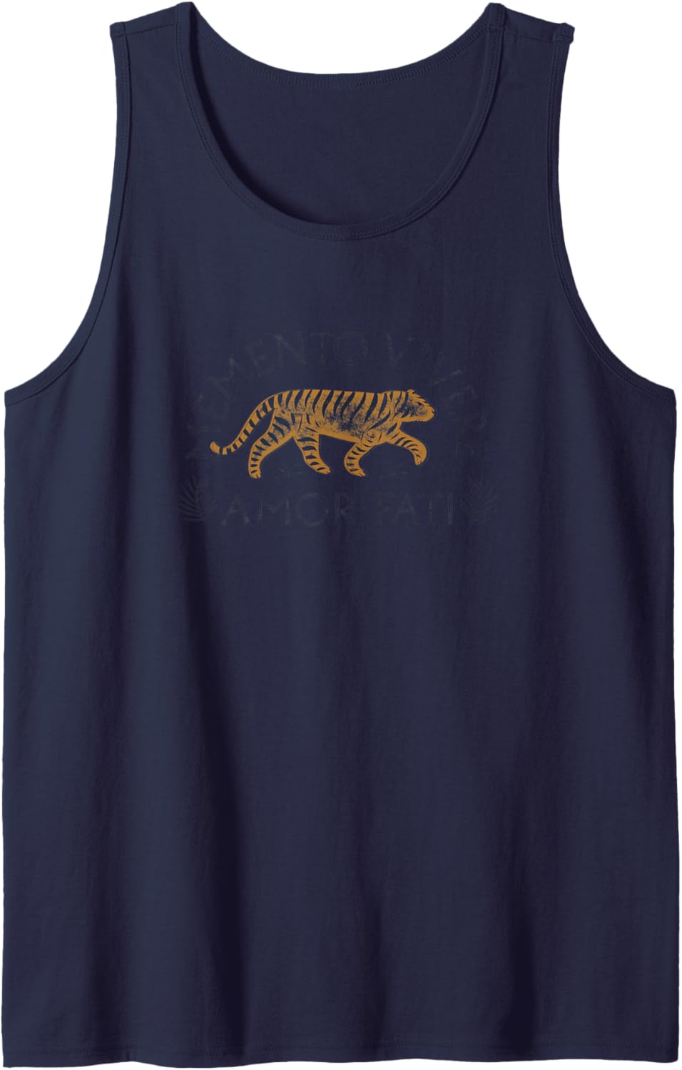Stoisches Zitat | Amor Fati | Gebrannte Orange Tank Top
