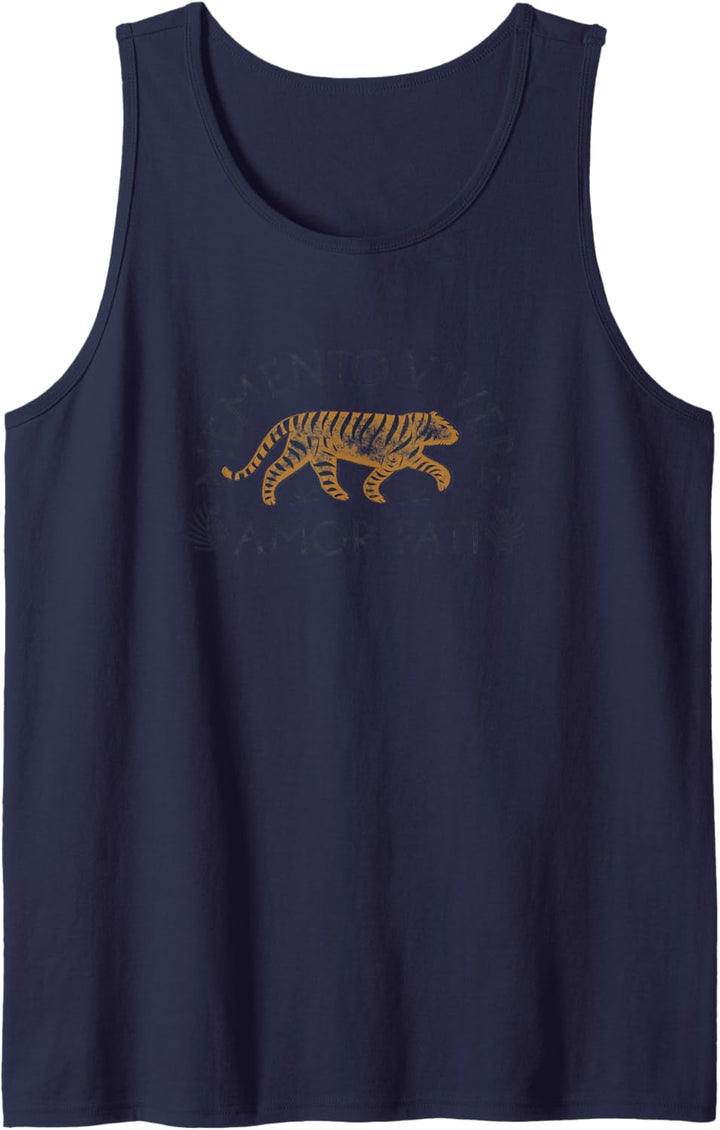 Stoisches Zitat | Amor Fati | Gebrannte Orange Tank Top