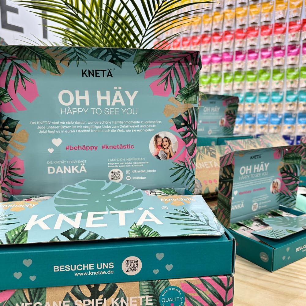 KNETÄ STARTÄR BUNDLES - Vegane Spielknete ab 1 Jahr I Made in Germany I Knetset I Knetzubehör (XS (Z