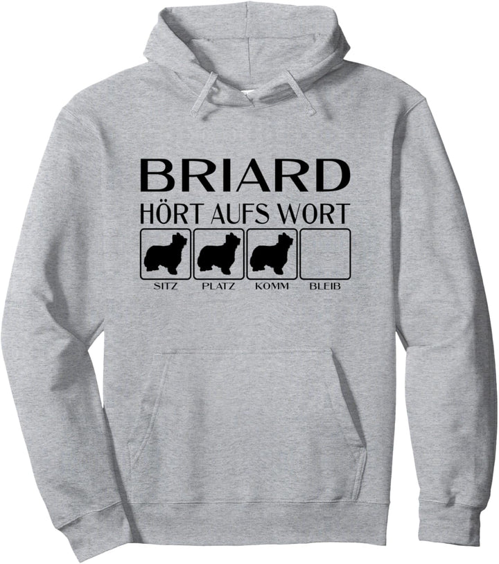Briard - Hört aufs Wort, Hunde Geschenk, lustiges Briard Pullover Hoodie