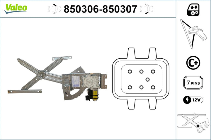 Valeo Fensterheber 850306