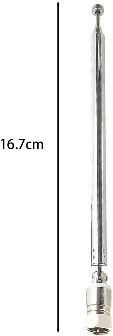 Hsthe Sea UKW-Radioantenne, Teleskop-UKW-Antenne, Ersatz, 6 Abschnitte für Denon Pioneer Marantz Bos