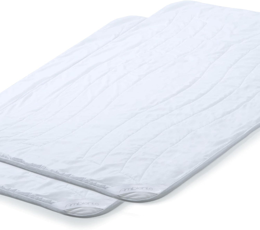aqua-textil Ambiente Ganzjahres Steppbettdecke 2er Set 140 x 200 cm Mikrofaser Steppdecke atmungsakt