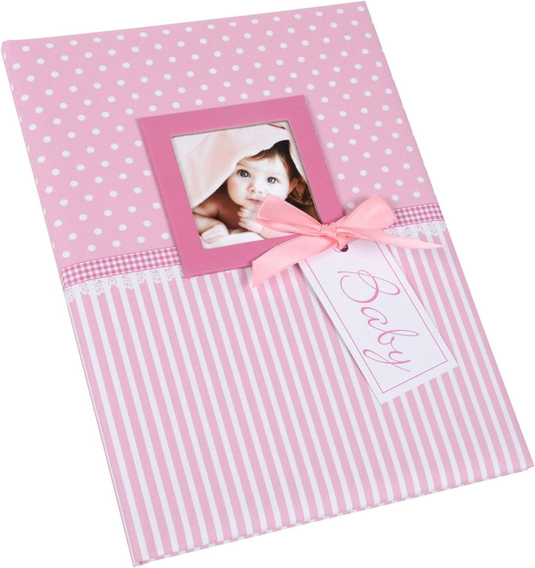 goldbuch 11801 Babytagebuch mit Fensterausschnitt, Sweetheart, 21 x 28 cm, Tagebuch für Neugeborene,