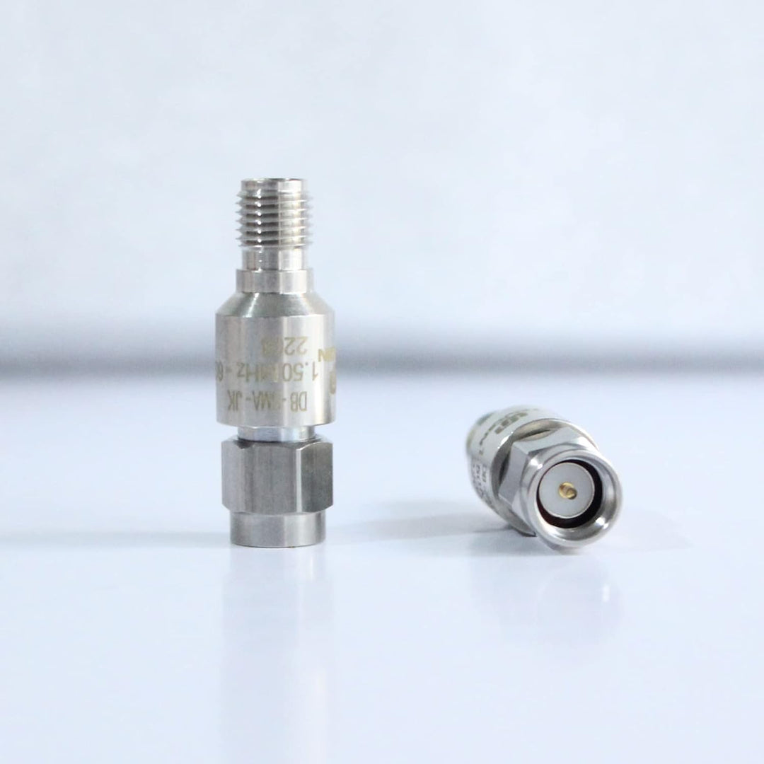 TOJOIN 2 Stück DC Block In-Line SMA Stecker auf Buchse RF-Koaxial-Dämpfungsglied 50–6000 MHz Stecker