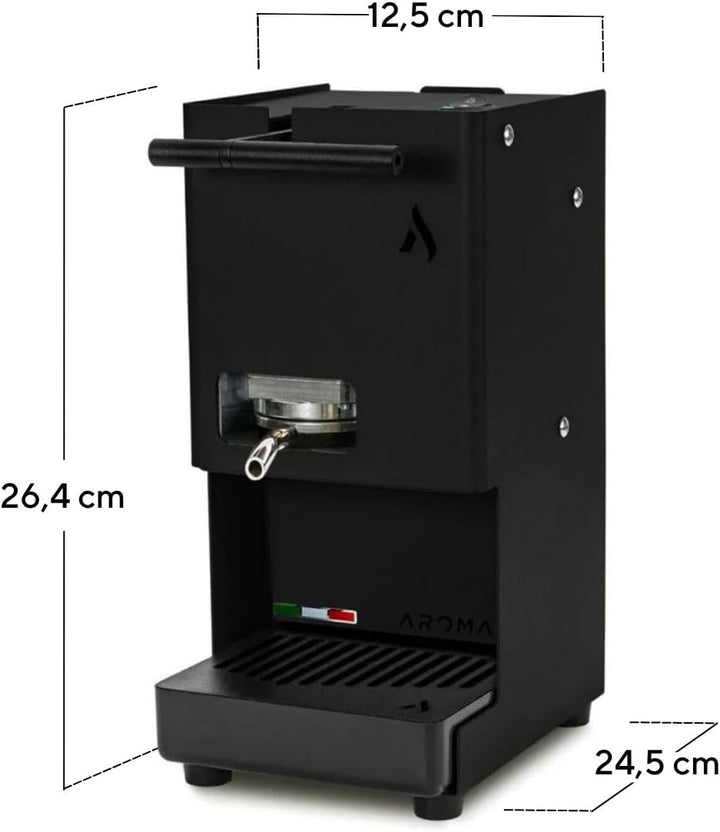 Aroma E.GO Kaffeepadmaschine für ESE-Pads 44 mm (Türkis), Türkis