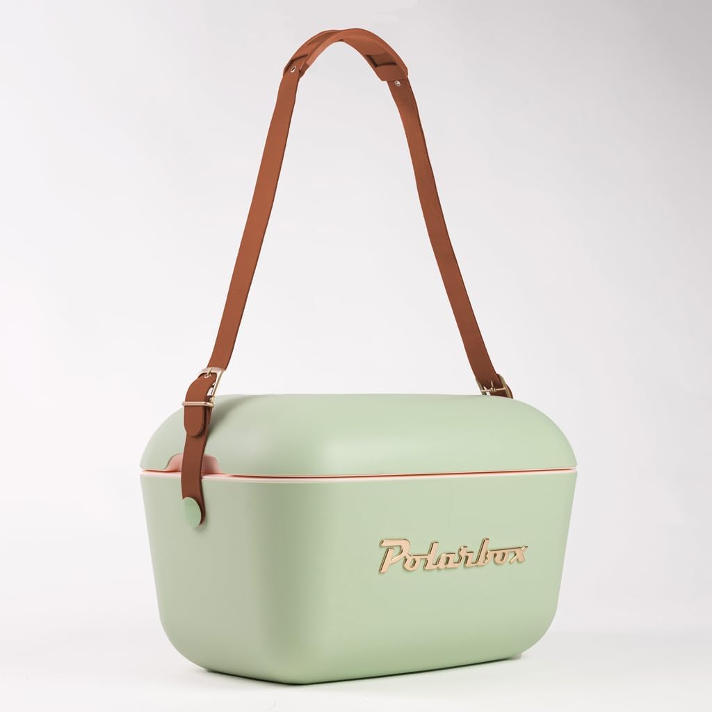 Kreher® Kühlbox Passive Kühlbox Kühltaschen Polar in Retro Vintage Design aus Kunststoff mit polysty