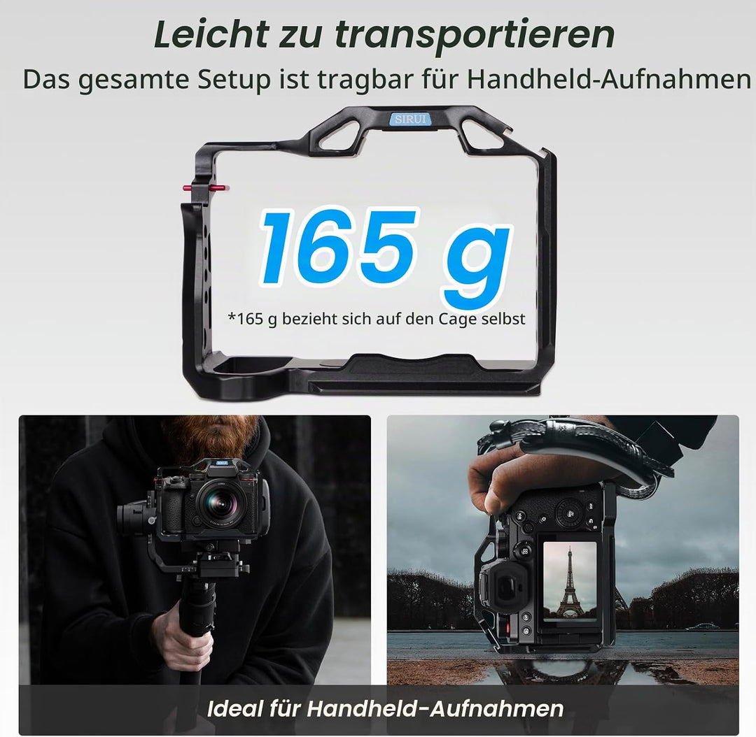 SIRUI Kamera Käfig Cage mit Top Handle für Panasonic LUMIX S5II/S5IIX,Arca-Swiss-kompatibel,Kamerage