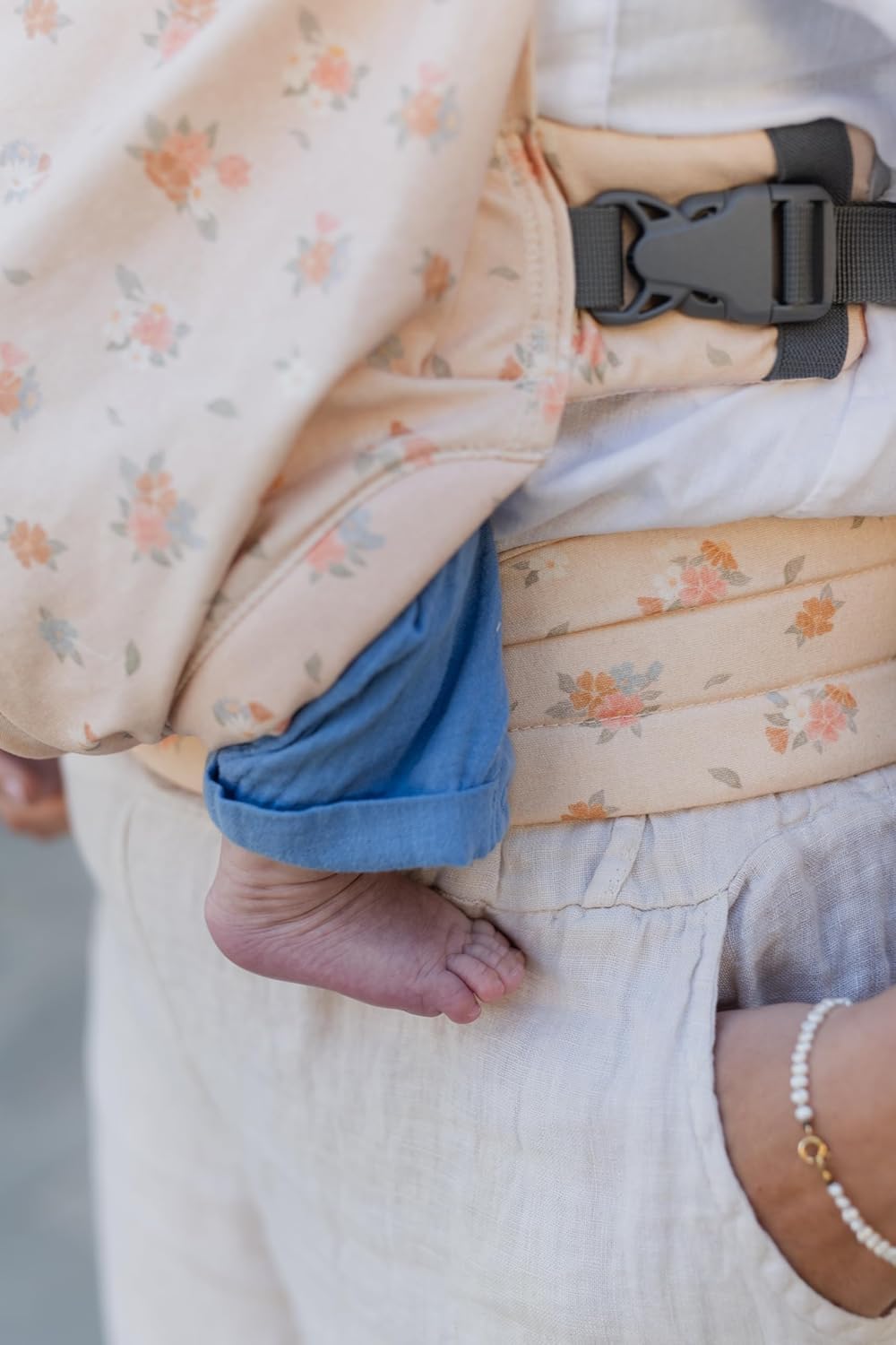 Boba Bliss Babytrage Neugeborene ab Geburt bis 15 kg - 2-in-1 Baby Carrier &amp; Baby Tragetuch Ohne Bin