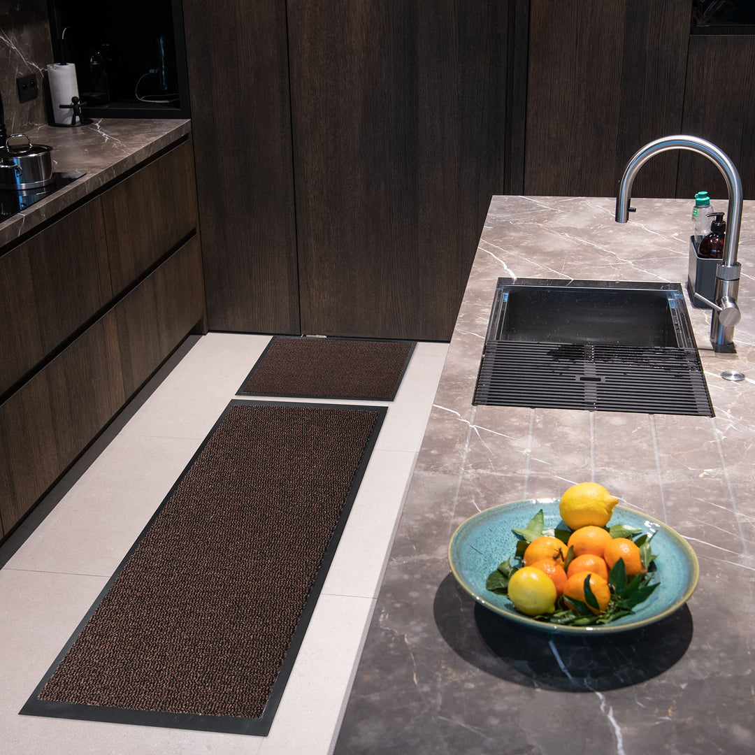 Studio M Classic Schmutzfangmatte/Küchenläufer 60x180 cm, rutschfeste Fussmatte Lang für Innenbereic
