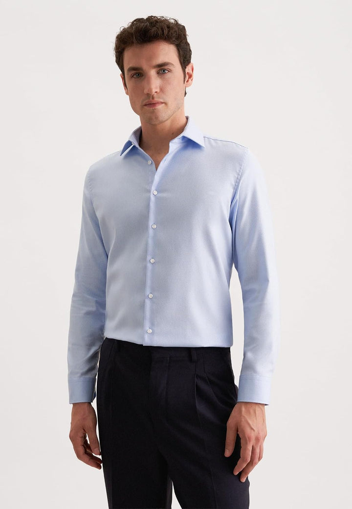 Seidensticker Herren Men Shaped Longsleeve Cotton Businesshemd 37 Blau(253690), 37 Blau(253690)